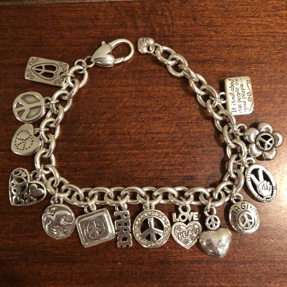 Brighton Peace Charm Bracelet